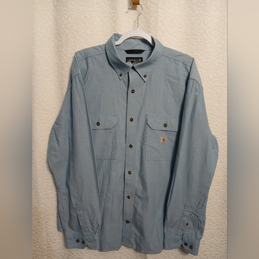 Carhartt Sky Blue Button-Up Shirt